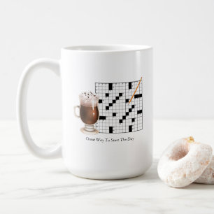 Caneca De Café Quebra-cabeça Mug de Palavra Cruzada