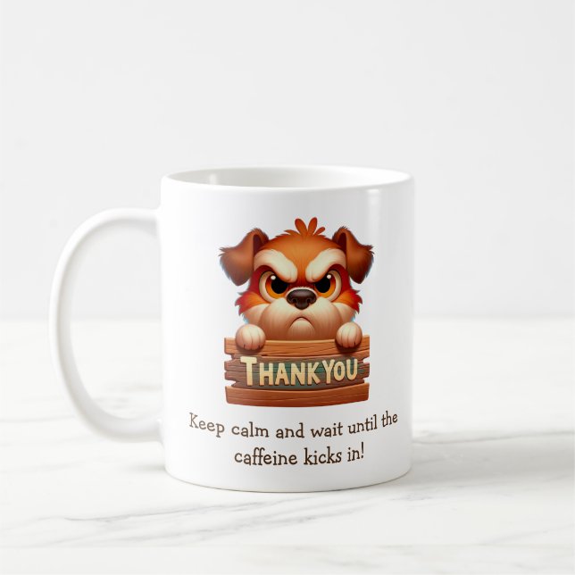 Caneca De Café Quebra de Café Engraçado - Mug Personalizável (Esquerda)