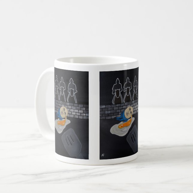 Caneca De Café Quebra e Frita Pintura de Alfred Fox (Frente Esquerda)