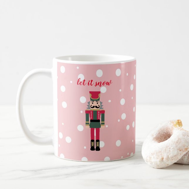 Caneca De Café Quebra-Nozes Deixar Neve Cupão de Natal (Com Donut)