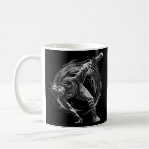 Caneca De Café Quebrar Estilo Urbano Movimento Monocromático