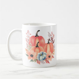 Caneca De Café Queda Aquarela Pumpkin Boho