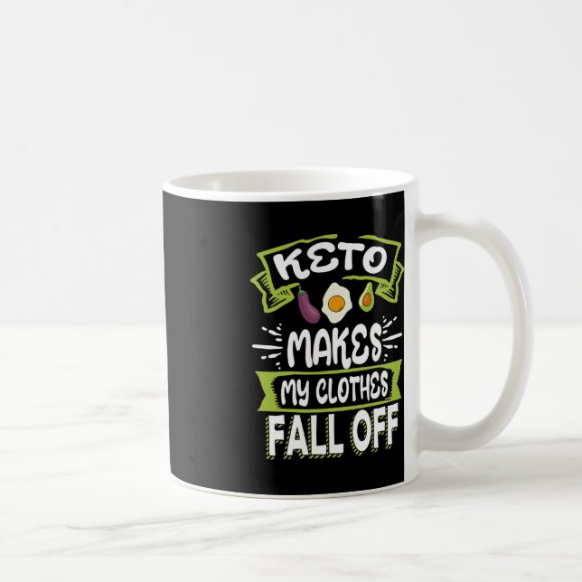 Caneca De Café Queda De Roupas Ketogénicas Com Baixo Carbo (Direita)