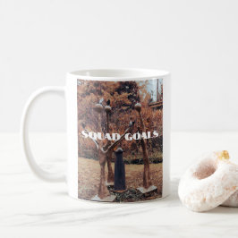 Caneca De Café Queda do Fundo de Quedas de Metas Brancas