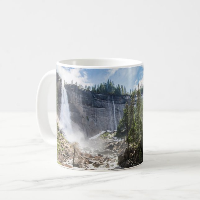 Caneca De Café Quedas | Nevada Fall, Yosemite, CA (Frente Esquerda)