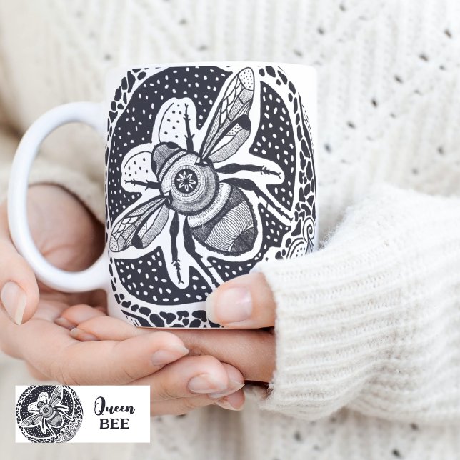 Caneca De Café Queen Bee Coffee Mug (Criador carregado)