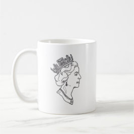Caneca De Café Queen Elizabeth Profile