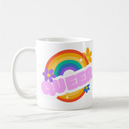 Caneca De Café Queer. LGBT+Orgulho. Botao