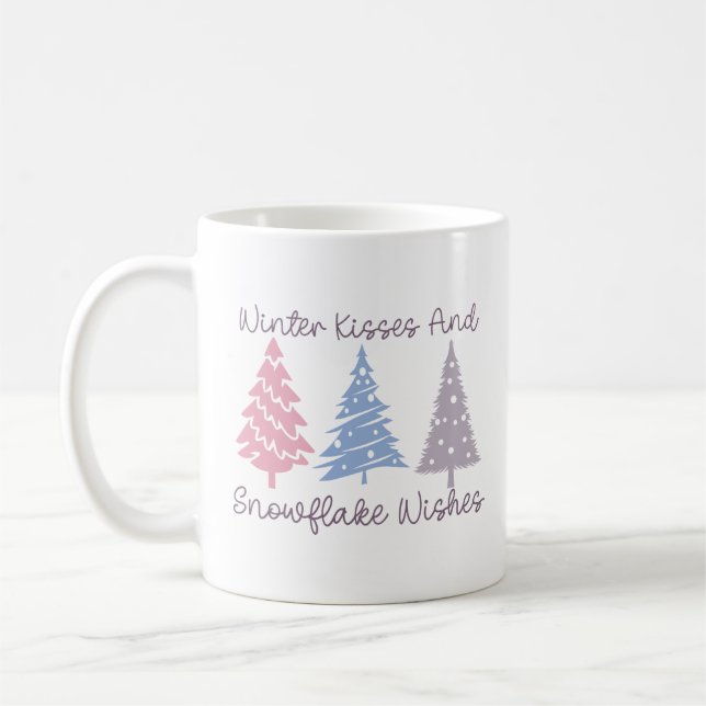 Caneca De Café Queijos de inverno e Flocos de neve (Esquerda)