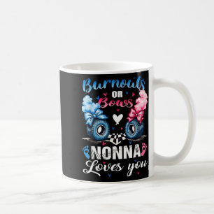 Caneca De Café Queimaduras ou laços nonna ama a festa de revelaçã
