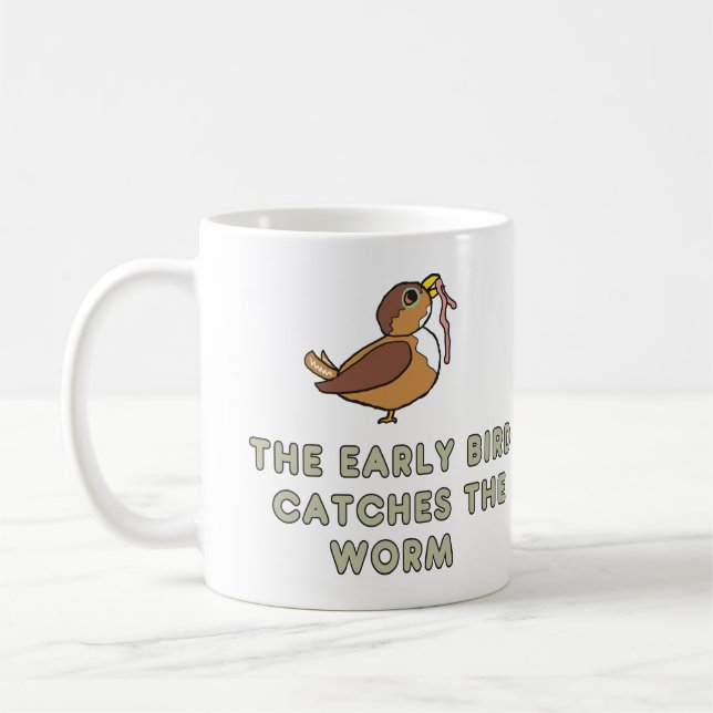 Caneca De Café Quem cedo madruga, Deus ajuda (Esquerda)