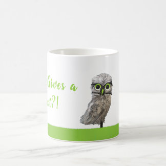 Caneca De Café Quem dá uma buzina? Arte Burrowing de prata da