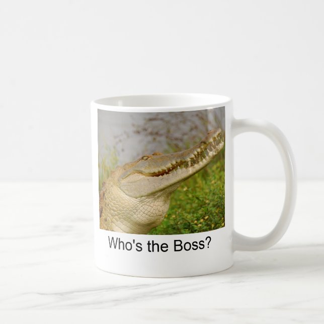 Caneca De Café Quem é o chefe? (Direita)
