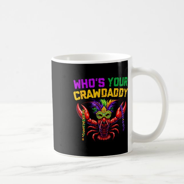 Caneca De Café Quem é o seu Crawdaddy Lagostim Jester Contas Engr (Direita)