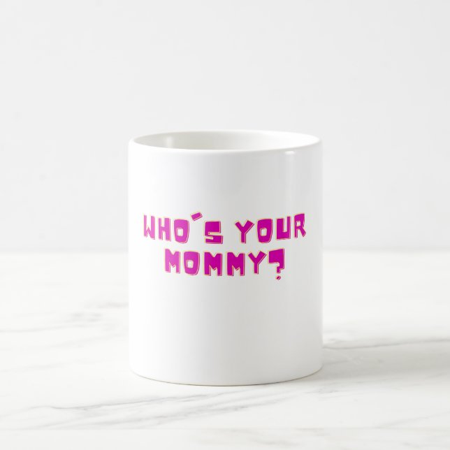 Caneca De Café Quem é Sua Mamãe Engraçado (Centro)
