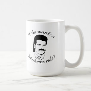 Caneca De Café Quem quer um passeio do bigode?