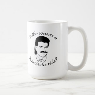 Caneca De Café Quem quer um passeio do bigode?