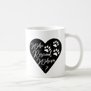 Caneca De Café Quem Resgatou Quem A Pata De Cão Imprime Pet Love