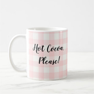 Caneca de café quente da montanha da verificaçã