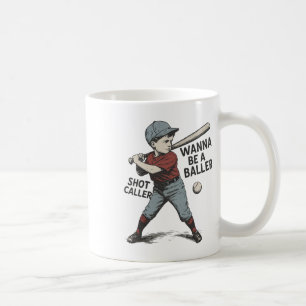 Caneca De Café Quer Ser Um Chamador De Byller, Vintage Bysebyll K