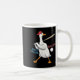 Caneca De Café Quer Ser um Grande Chefe de Tiro Engraçado Ganso J