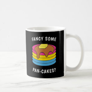 Caneca De Café Quer uns Panquecas Engraçados Orgulho LGBTQ Pansex
