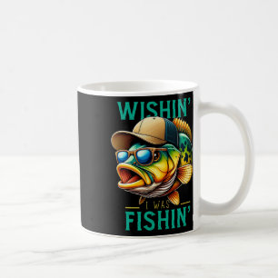 Caneca De Café Queria Que Eu Fosse Um Pescado Engraçado Pescador