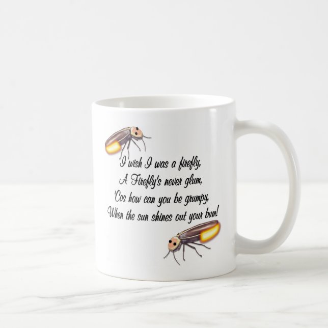 Caneca De Café Queria ser um Firefly (Direita)