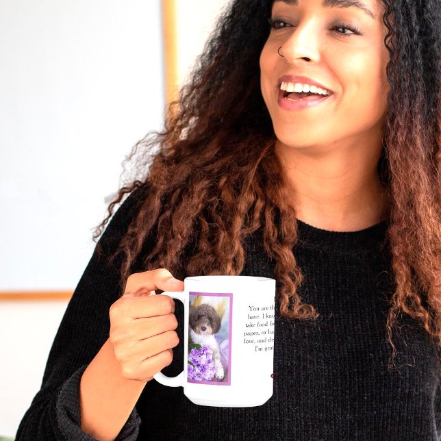 Caneca De Café Querida Mãe ou Pai Carta de Amor de Estimação com  (Criador carregado)