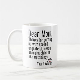 Caneca De Café Querida mãe [Versão Irmão]