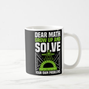 Caneca De Café Querida Matemática Cresce E Resolve Seus Próprios