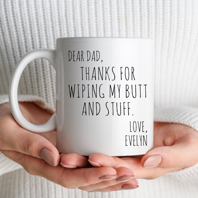 Caneca De Café Querido Dia de os pais Presente Da Filha Esposa Fi (Criador carregado)