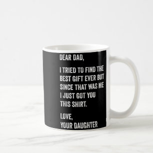 Caneca De Café Querido Pai Citação engraçada do Dia dos Pais da f