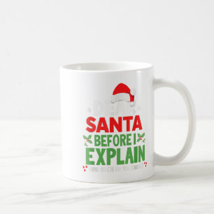 Caneca De Café Querido Papai Noel Antes de Eu Explicar Quanto Voc