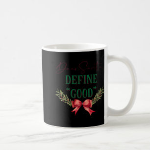 Caneca De Café Querido Papai Noel Defina Bom Cute Natal Tygraphy 