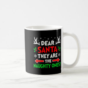 Caneca De Café Querido Papai Noel Eles São Uns Travessos Natal Xm