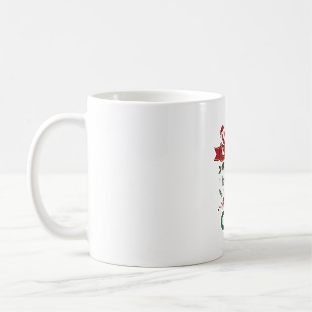 Caneca De Café Querido Papai Noel Era Enfeite De Natal Laranja De (Esquerda)