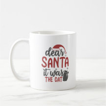 Querido Papai Noel era o Gato Personalizado