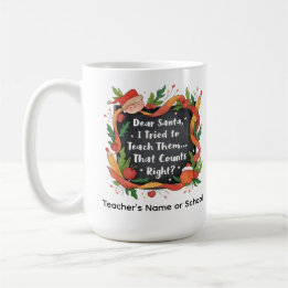 Caneca De Café Querido Papai Noel, Eu Tentei Ensiná-Los… Presente