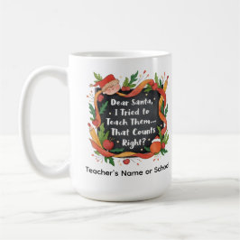 Caneca De Café Querido Papai Noel, Eu Tentei Ensiná-Los… Presente