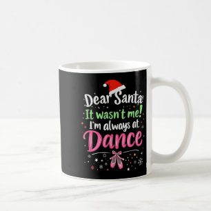 Caneca De Café Querido Papai Noel Não Fui Eu Ballet Natal Diverti