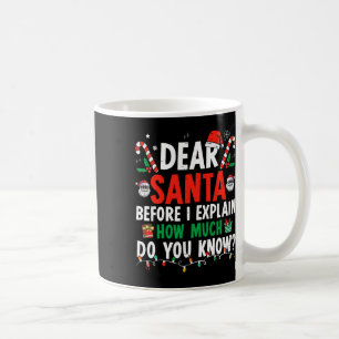 Caneca De Café Querido Papai Noel Posso Explicar Diversão Natal C