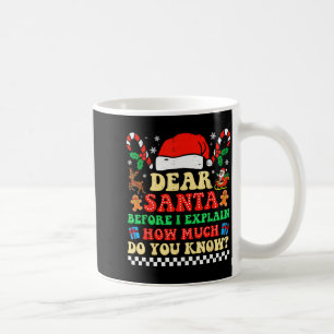 Caneca De Café Querido Papai Noel Posso Explicar Divertido Natal