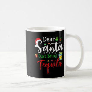 Caneca De Café Querido Papai Noel Traga Só Tequila Divertido Bebe