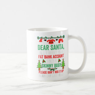 Caneca De Café Querido Papai Noel Tudo Que Eu Quero É Uma Conta B