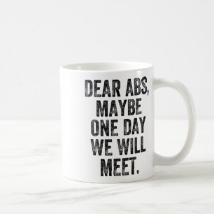 Caneca De Café Queridos Abdominais Talvez Um Dia Ginásio Levantad