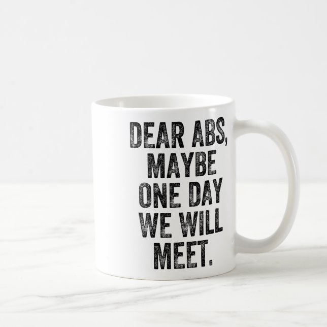 Caneca De Café Queridos Abdominais Talvez Um Dia Ginásio Levantad (Direita)