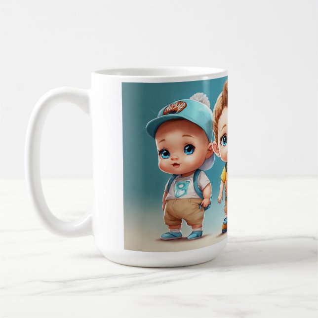 Caneca De Café Queridos De Olhos Azuis - Bebês Mais Pobres De Sem (Esquerda)