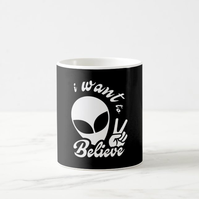 Caneca De Café Quero acreditar (Centro)