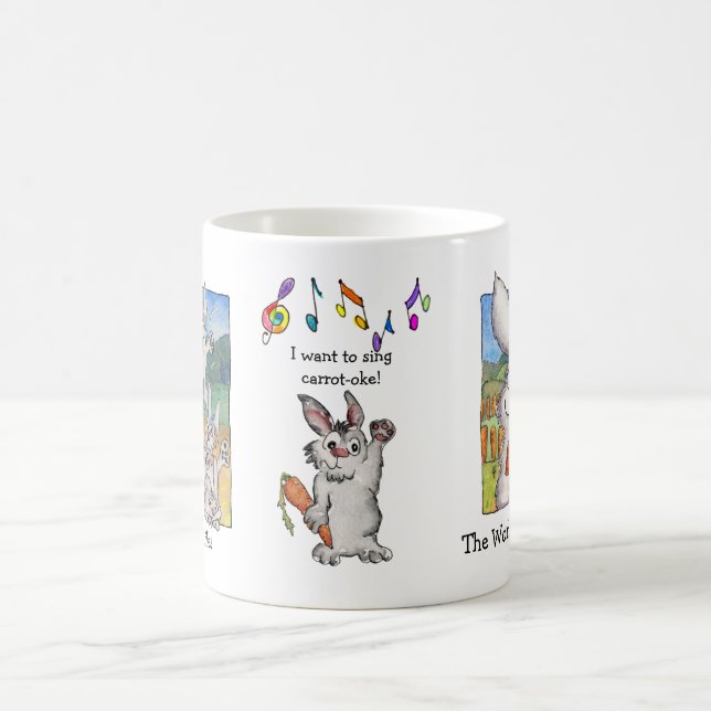 Caneca De Café Quero Cantar Coelhos de Carrot Mug (Centro)